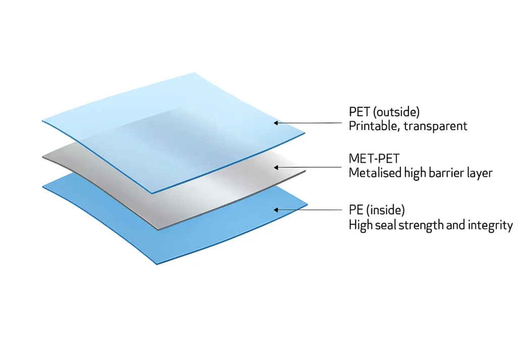 PET / MET PET Liner & HDPE Liner